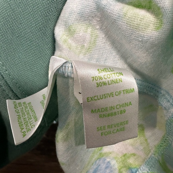 Lilly Pulitzer Green and Blue Midi Dress Sundress Women’s Size Small - Picture 5 of 7